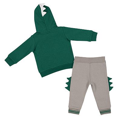 Infant Colosseum  Green/Gray Michigan State Spartans Dino Pullover Hoodie and Pants Set