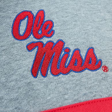 Men's Mitchell & Ness  Navy Ole Miss Rebels Head Coach Pullover Hoodie