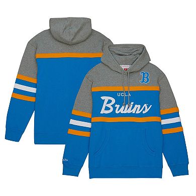 Men's Mitchell & Ness  Light Blue UCLA Bruins Head Coach Pullover Hoodie