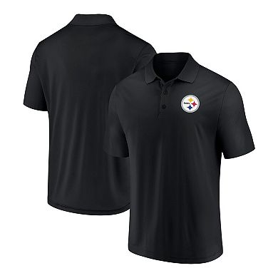 Men's Fanatics Branded Black Pittsburgh Steelers Component Polo