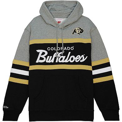 Men's Mitchell & Ness  Black Colorado Buffaloes Head Coach Pullover Hoodie