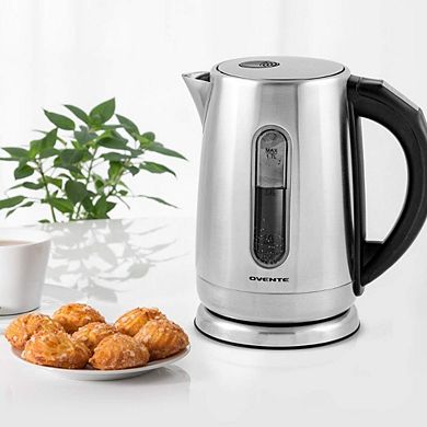 Ovente 1.7 Liter Electric Tea Kettle Stainless Steel
