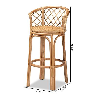 bali & pari Orchard Rattan Bar Stool