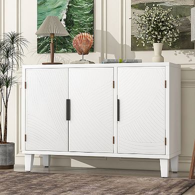 Modern Sideboard Buffet Cabinet with Large Storage Space