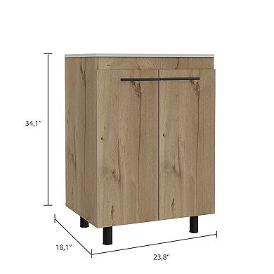 Selma 60" Freestanding Vanity Cabinet With Division