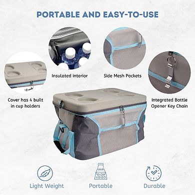45 Can Capacity Insulated Collapsible Cooler Bag