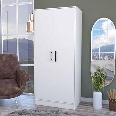 Rio Double Door Armoire, One Cabinet,  Hidden Drawer