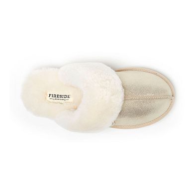 Fireside By Dearfoams Sydney Women's Shearling Scuff Slippers