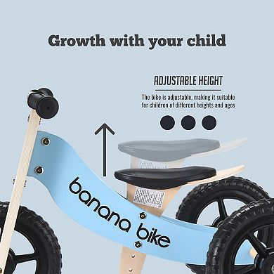 Lightweight Toddler Bike - No Pedal Bikes For Kids With Adjustable Handlebar And Seat