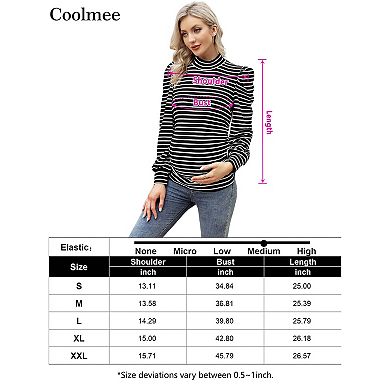 Women's Knit Ribbed Maternity Top Mock Neck Long Sleeve Shirts Pregnant Ruched Tunic Pullover Top