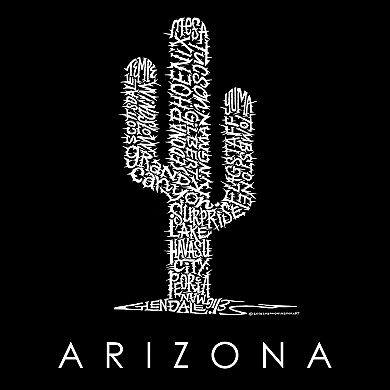 Women's Word Art T-Shirt - Arizona Cities