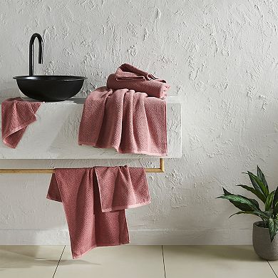 Madelinen Acacia Popcorn 4-Pack Cotton Bath Towels