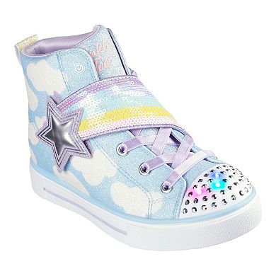 Skechers Twinkle Toes Shooting Star Brights Girls' High Top Sneakers