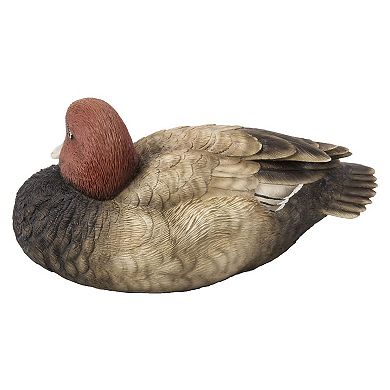 8.50" Mallard with Red Head Outdoor Garden Statue