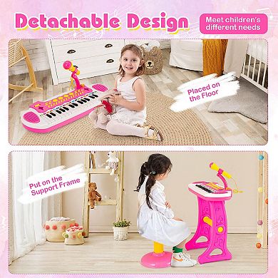 31-Key Kids Piano Keyboard Toy with Microphone and Multiple Sounds for Age 3+