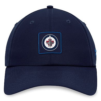 Men's Fanatics Branded  Navy Winnipeg Jets Authentic Pro Rink Adjustable Hat