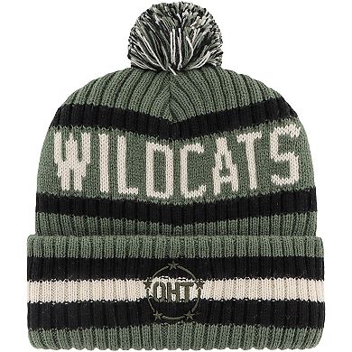 Men's '47 Green Kentucky Wildcats OHT Military Appreciation Bering Cuffed Knit Hat with Pom