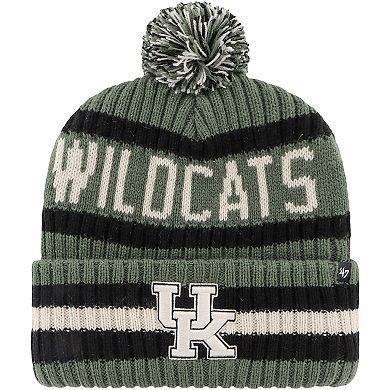 Men's '47 Green Kentucky Wildcats OHT Military Appreciation Bering Cuffed Knit Hat with Pom
