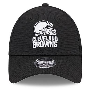 Youth New Era Black Cleveland Browns  Main B-Dub 9FORTY Adjustable Hat