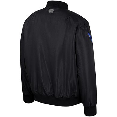 Men's Colosseum  Black Air Force Falcons Full-Zip Bomber Jacket