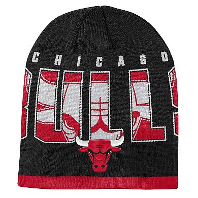 Youth Black Chicago Bulls Legacy Knit Hat