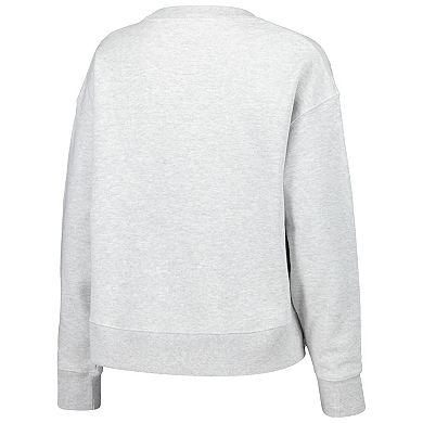 Women's League Collegiate Wear Ash Texas Longhorns Boxy Pullover Sweatshirt