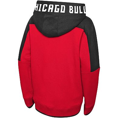 Preschool Red Chicago Bulls Post-Up Full-Zip Hoodie