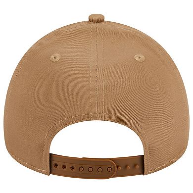 Men's New Era Khaki Los Angeles Angels A-Frame 9FORTY Adjustable Hat