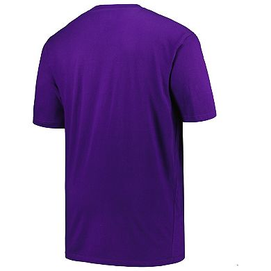Men's Champion Purple LSU Tigers Big & Tall Football Helmet T-Shirt