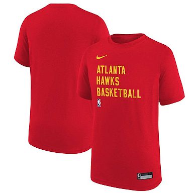 Youth Nike Red Atlanta Hawks Essential Practice T-Shirt