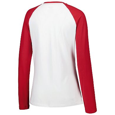 Women's Concepts Sport Crimson Alabama Crimson Tide Tinsel Ugly Sweater Long Sleeve T-Shirt & Pants Sleep Set