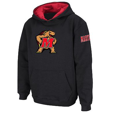 Youth Colosseum  Red Maryland Terrapins Big Logo Pullover Hoodie