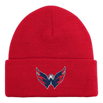 Youth Washington Capitals Red Essential Cuffed Knit Hat