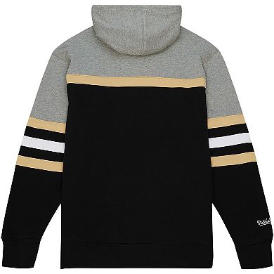 Men's Mitchell & Ness Black Purdue Boilermakers Head Coach Pullover Hoodie