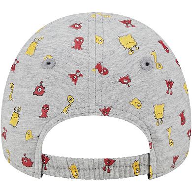 Toddler New Era Heather Gray USC Trojans Allover Print Critter 9FORTY Flex Hat