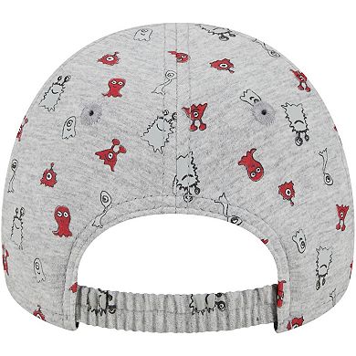 Toddler New Era Heather Gray Alabama Crimson Tide Allover Print Critter 9FORTY Flex Hat