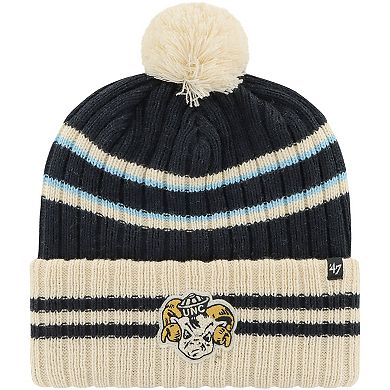 Men's '47 Navy North Carolina Tar Heels No Huddle Cuffed Knit Hat with Pom