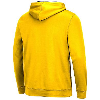 Men's Colosseum Maize Michigan Wolverines Resistance Pullover Hoodie