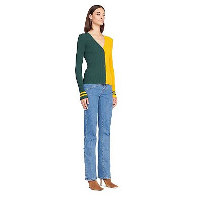 Women's STAUD Green/Gold Green Bay Packers Cargo Sweater