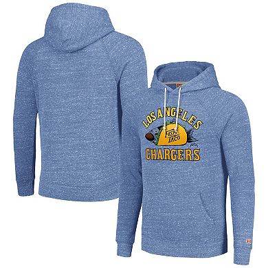 Unisex Homage Light Blue Los Angeles Chargers NFL x Guy Fieri’s Flavortown Tri-Blend Pullover Hoodie