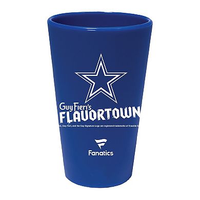 WinCraft Dallas Cowboys NFL x Guy Fieri’s Flavortown 16oz. Silicone Pint Glass