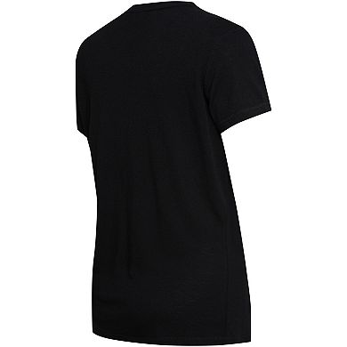 Women's College Concepts Black/Gray Brooklyn Nets Arctic T-Shirt & Flannel Pants Sleep Set