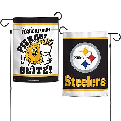 WinCraft Pittsburgh Steelers NFL x Guy Fieri’s Flavortown 12" x 18" Double-Sided Garden Flag