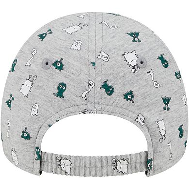 Toddler New Era Heather Gray Michigan State Spartans Allover Print Critter 9FORTY Flex Hat