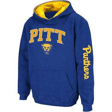 Youth Colosseum  Royal Pitt Panthers 2-Hit Pullover Hoodie