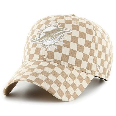 Women's '47 Tan Miami Dolphins Vibe Check Clean Up Adjustable Hat