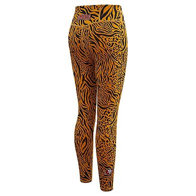 Women's Pro Standard Brown San Francisco 49ers Animal Print Leggings