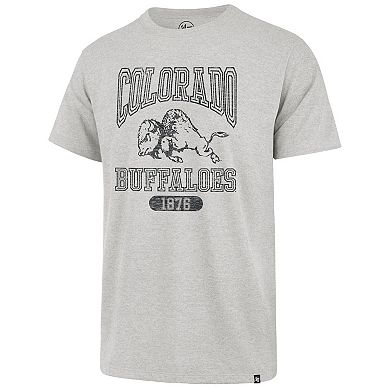 Men's '47  Heather Gray Colorado Buffaloes 1876 Line Press Franklin T-Shirt
