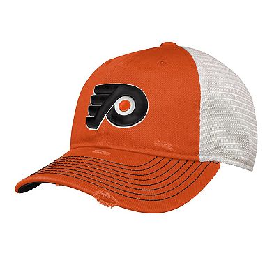 Youth Orange Philadelphia Flyers Slouch Trucker Adjustable Hat