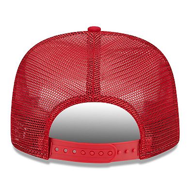 Men's New Era White/Red Tampa Bay Buccaneers Banger 9FIFTY Trucker Snapback Hat